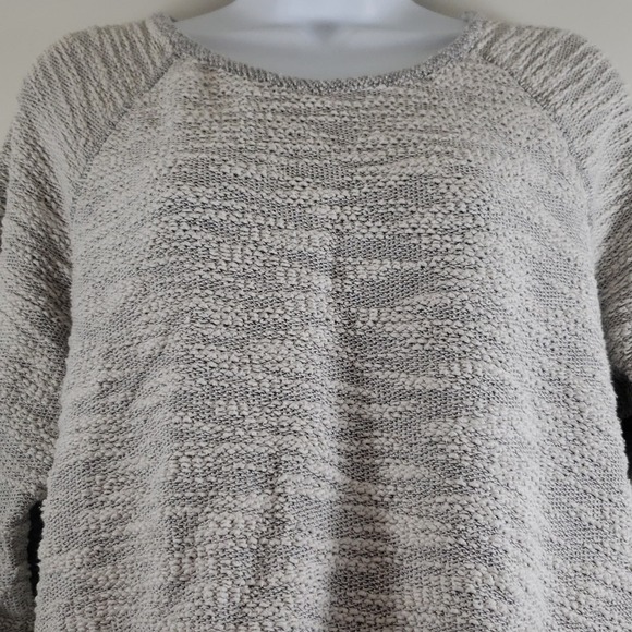 L.O.G.G. by H&M Grey Marled Tweed Style Sweatshirt Size Large - Picture 2 of 4